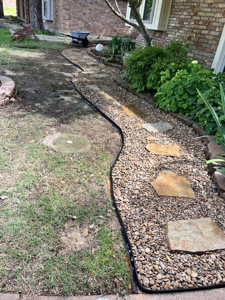 Custom residential landscaping for outdoor upgrades in Burleson, TX by Edens End