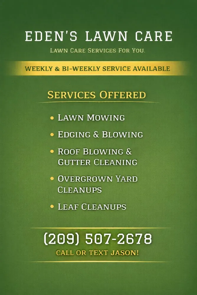 Affordable yard cleanup service in Manteca, CA by Eden’s Lawn Care
