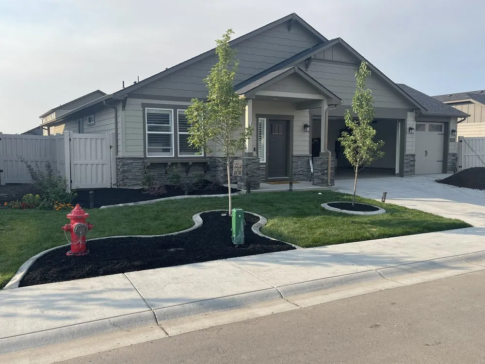Reliable landscaping services for residential properties in Nampa, ID by Edge It Curbing