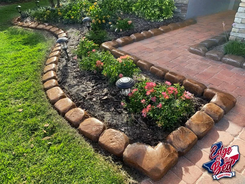 Reliable outdoor landscaping experts serving Georgetown, TX - Edge Of The Bed Curbing And Design