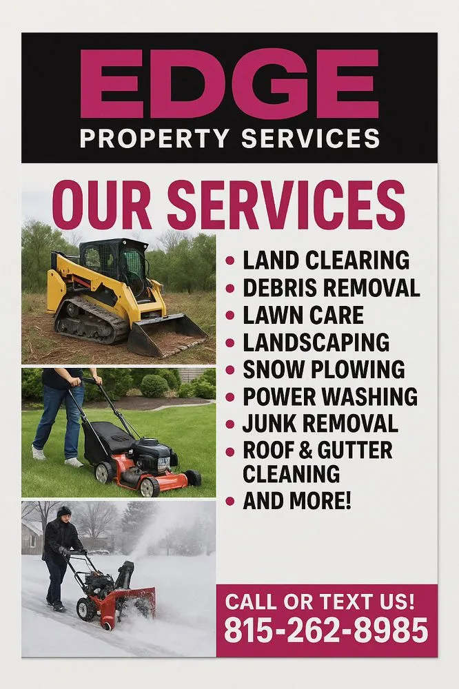 Expert outdoor landscaping experts serving Prophetstown, IL - Edge Property Services