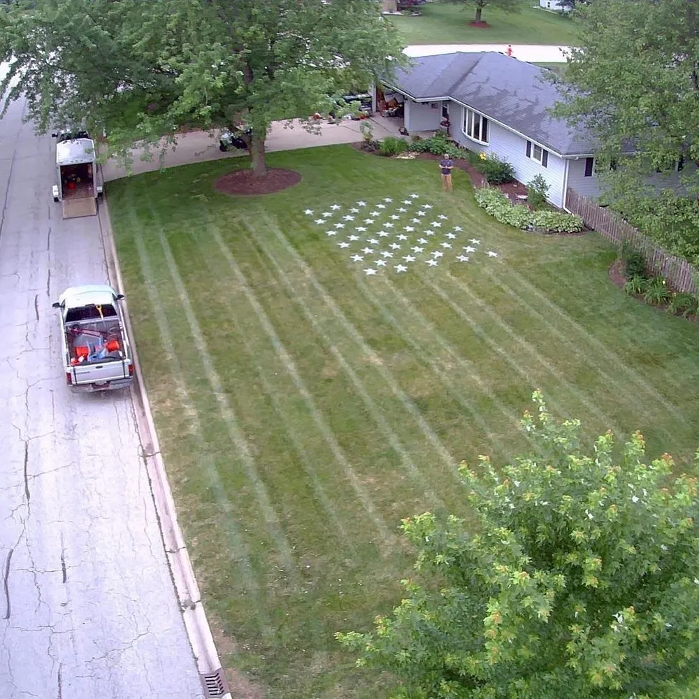 Custom residential landscaping in Minooka, IL by Edgebrook Outdoors