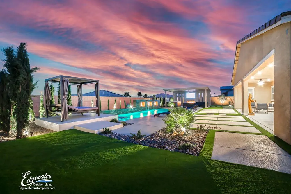 Top-rated residential landscaping for beautiful yards in Las Vegas, NV by Edgewater Custom Pools and Landscaping