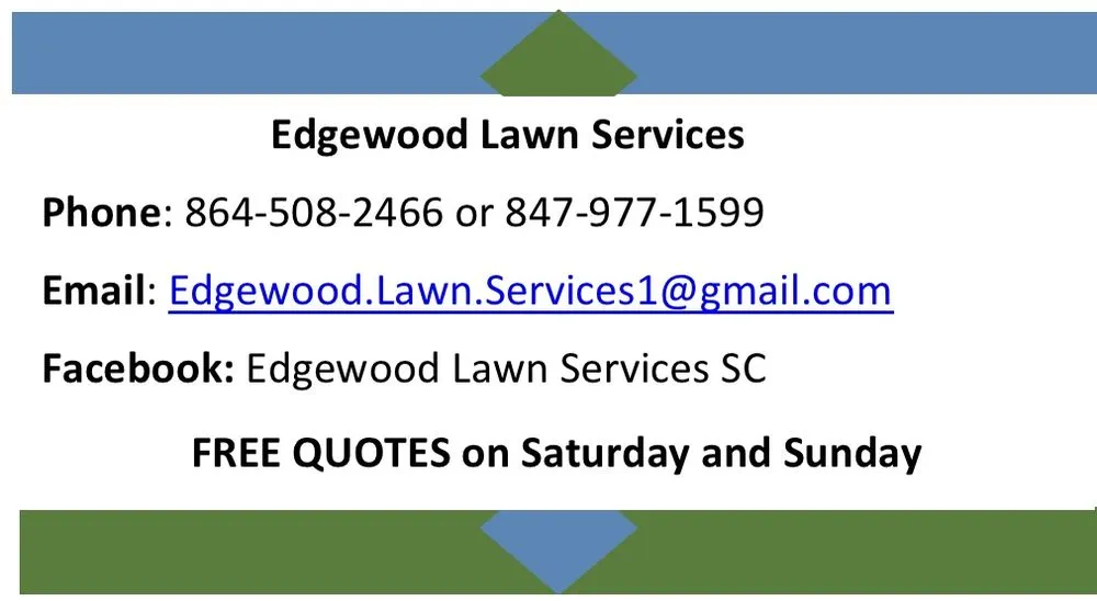 Top-rated yard maintenance in Central, SC by Edgewood Lawn Services