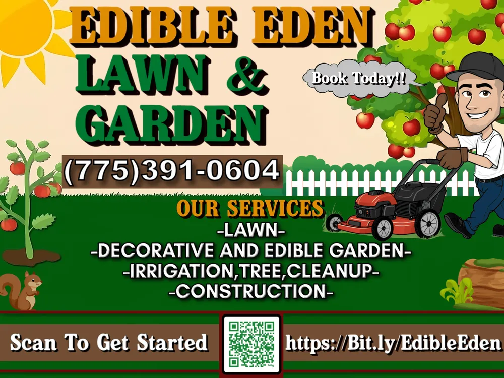 Expert lawn care service experts serving Verdi, NV - Edible Eden Lawn & Garden