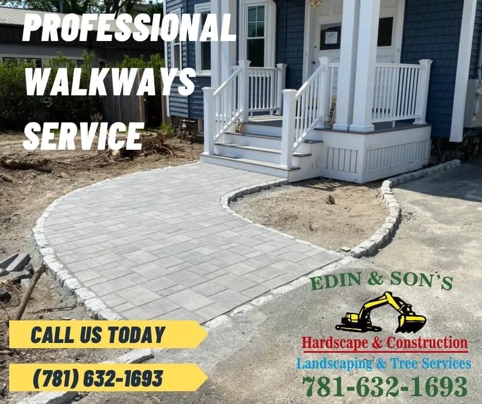 Custom yard maintenance in Lynn, MA by Edin & Sons Hardscape Construction
