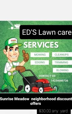 Ed's Lawn Care Logo