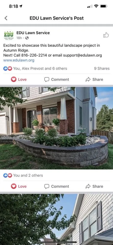 Expert landscaping services in North Kansas City, MO by EDU Lawn Service