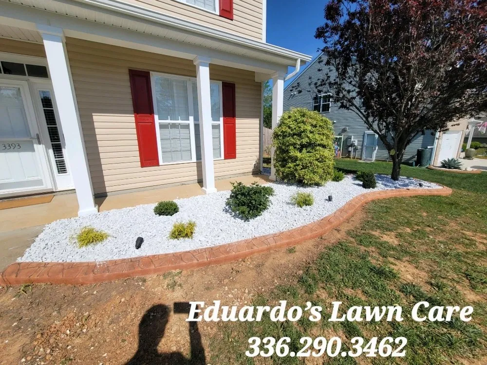 Professional landscape design in Burlington, NC by Eduardo's Lawn Care