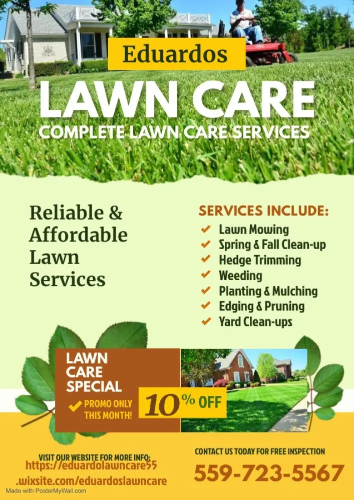 Top-rated landscaping services for beautiful yards in Tulare, CA by Eduardos Lawn Care