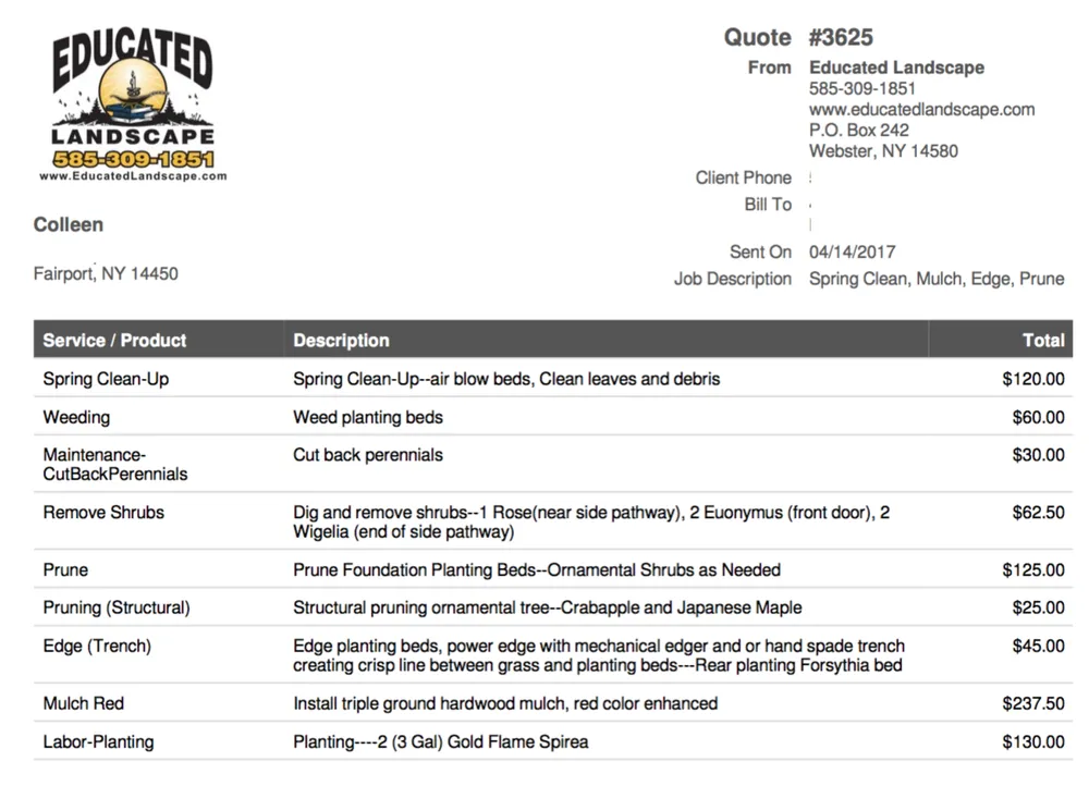 Custom lawn mowing service with custom design across Webster, NY - Educated Landscape