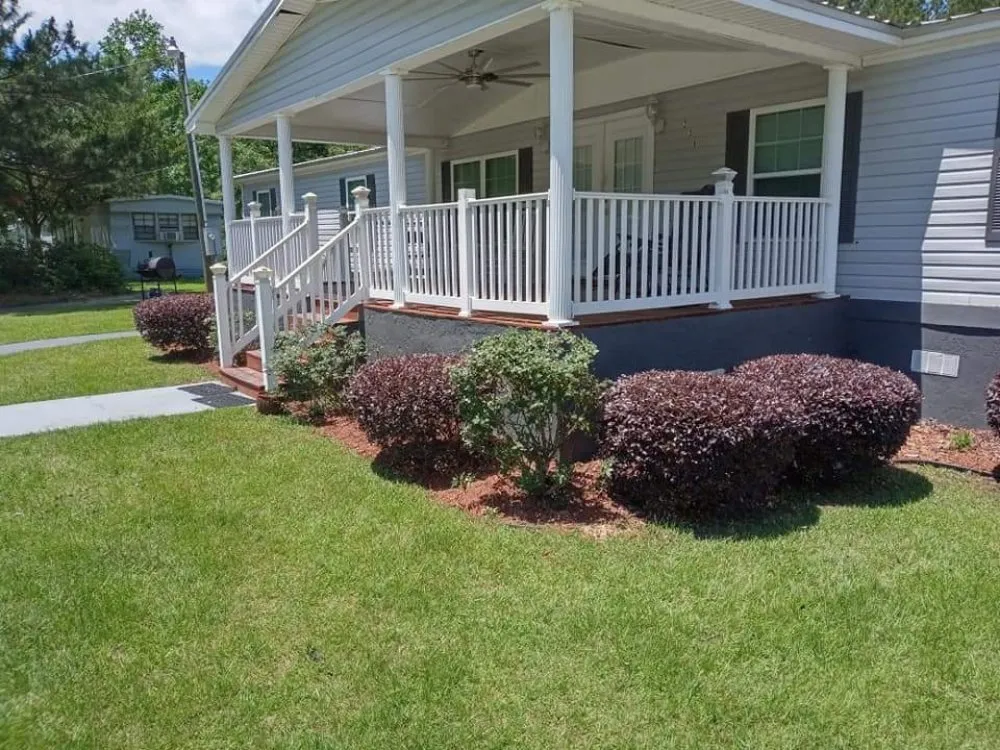 Custom landscape installation in Cairo, GA by Edward Jones LawnCare