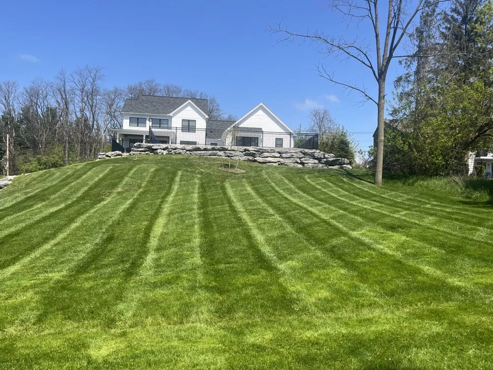 Custom lawn mowing service in Fairport, NY by Edwards Lawn Care