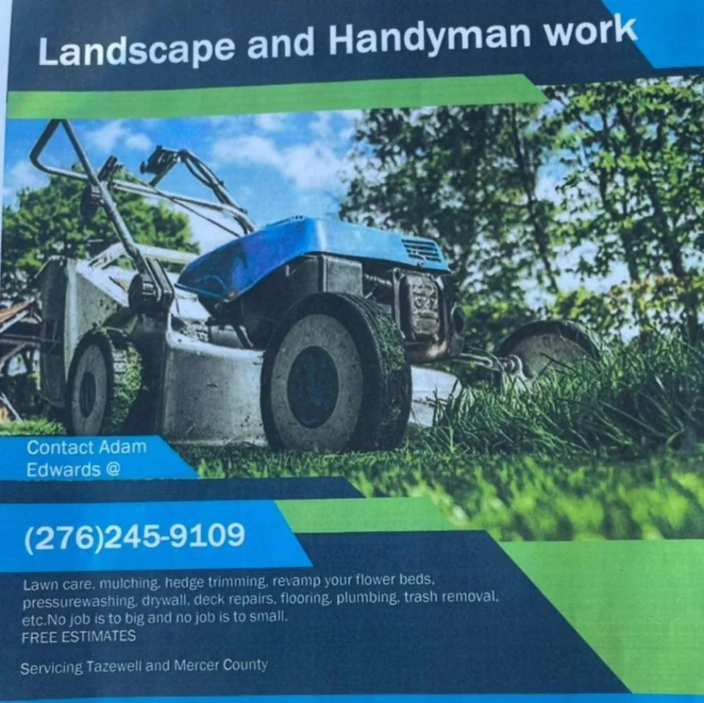 Reliable landscape design experts serving Bluefield, VA - Edwards Lawncare and Handyman Service