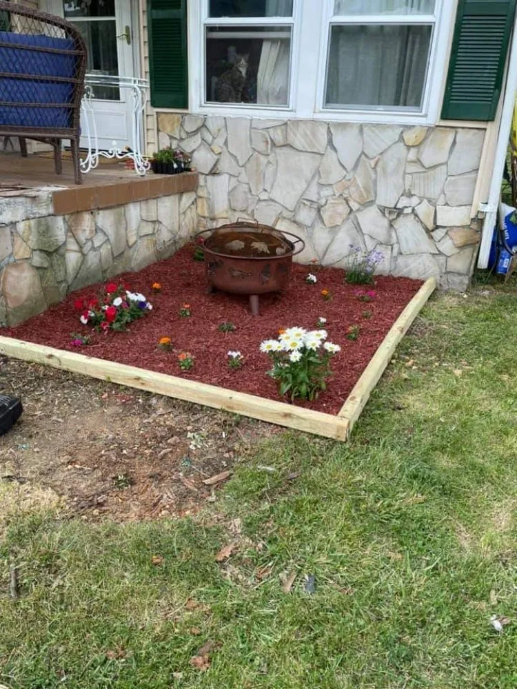 Professional landscape installation in Bluefield, VA by Edwards Lawncare and Handyman Service