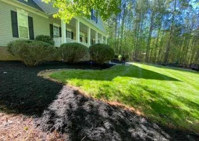 Professional landscape installation with custom design in Hickory, NC by Edwin's Landscaping