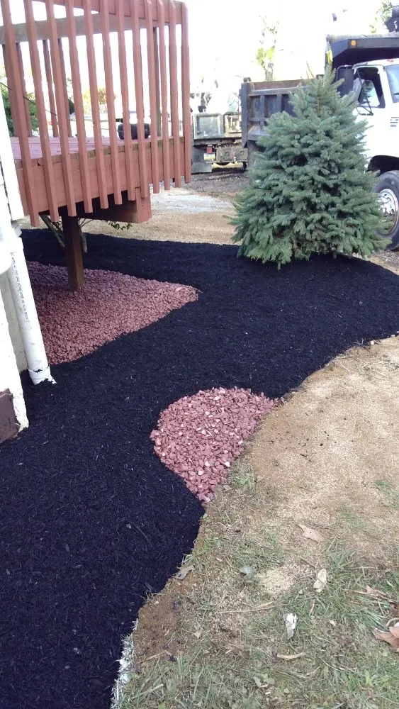 Professional landscape installation for residential properties in Lehighton, PA by E&E Property Management
