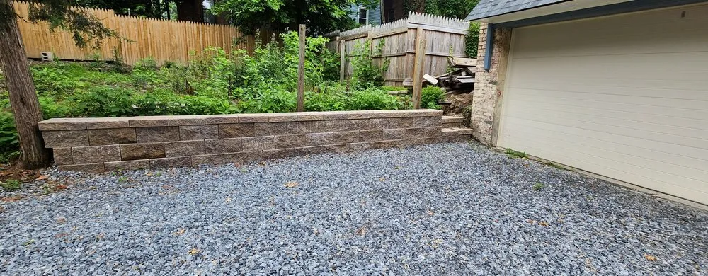 Custom outdoor landscaping in New Windsor, NY by E&E's Renovations