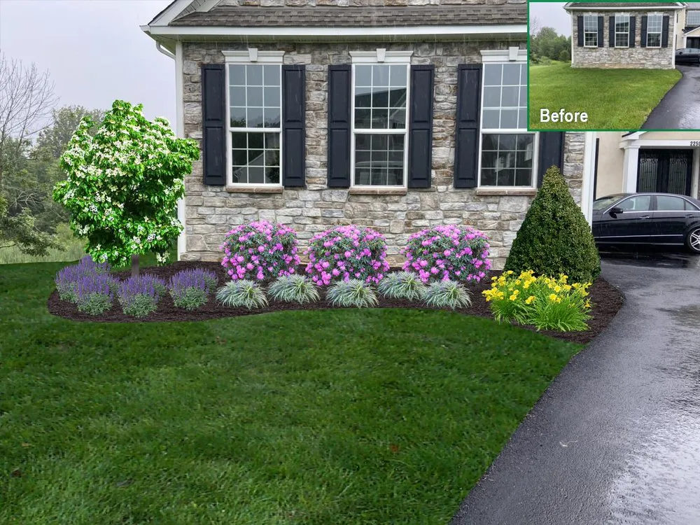 Top-rated garden landscaping with custom design in Warminster, PA by E&F Landscape
