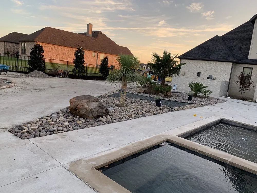 Custom garden landscaping for year-round maintenance across Princeton, TX - EG construction & Landscaping