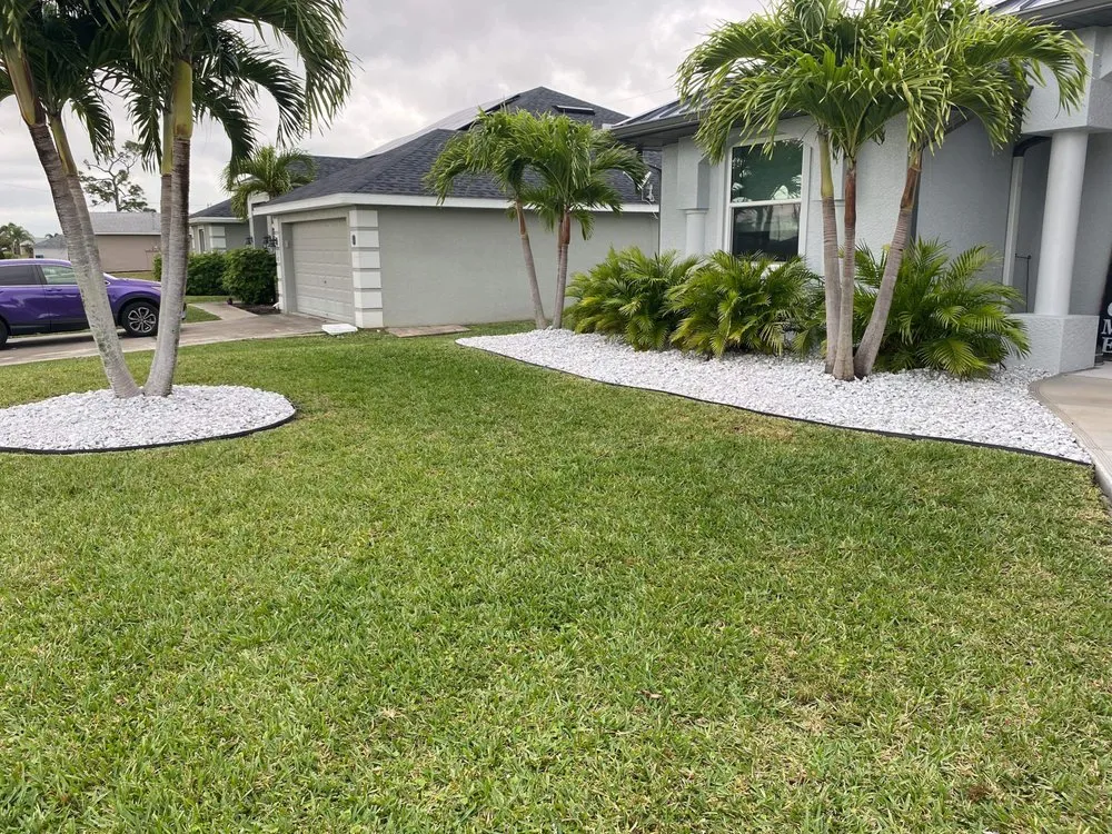 Local garden landscaping for residential properties in Lehigh Acres, FL by Egd Landscaping and Concrete