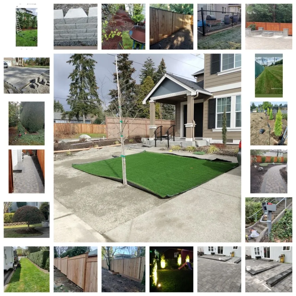 Top-rated landscape installation in Kent, WA by E&h Landscaping