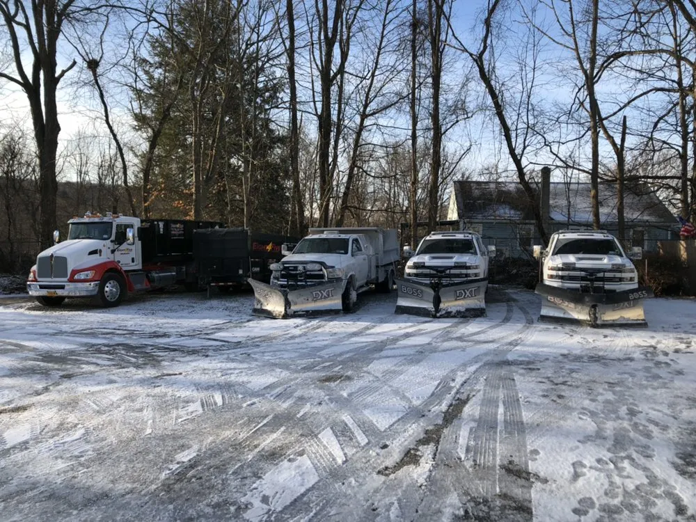 Custom outdoor landscaping for year-round maintenance in New Fairfield, CT by Eight 4 Five Services