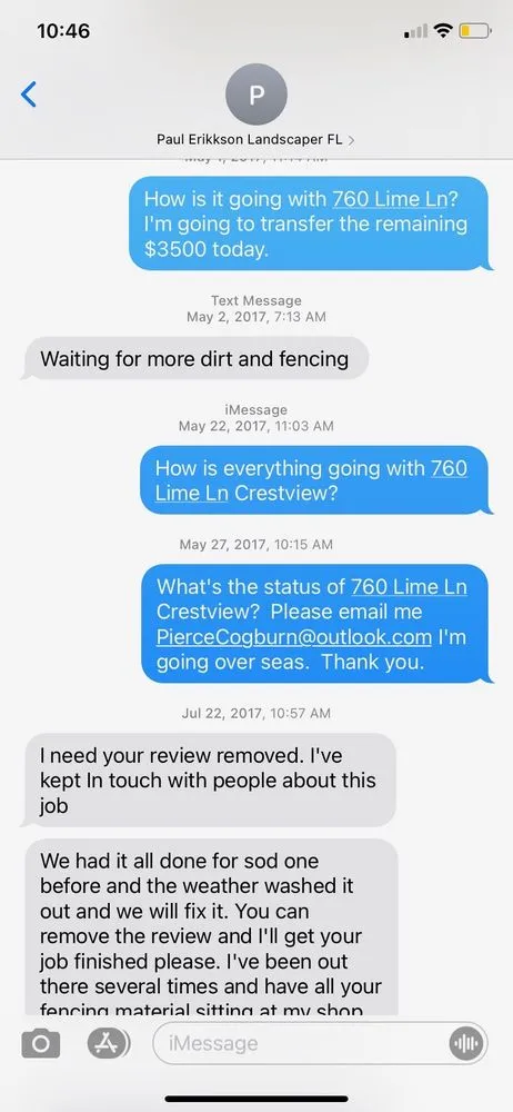 Local lawn care service experts serving Crestview, FL - Eiriksson Landscaping