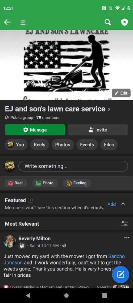 Custom landscape design in Gary, IN by EJ And Son's Lawncare