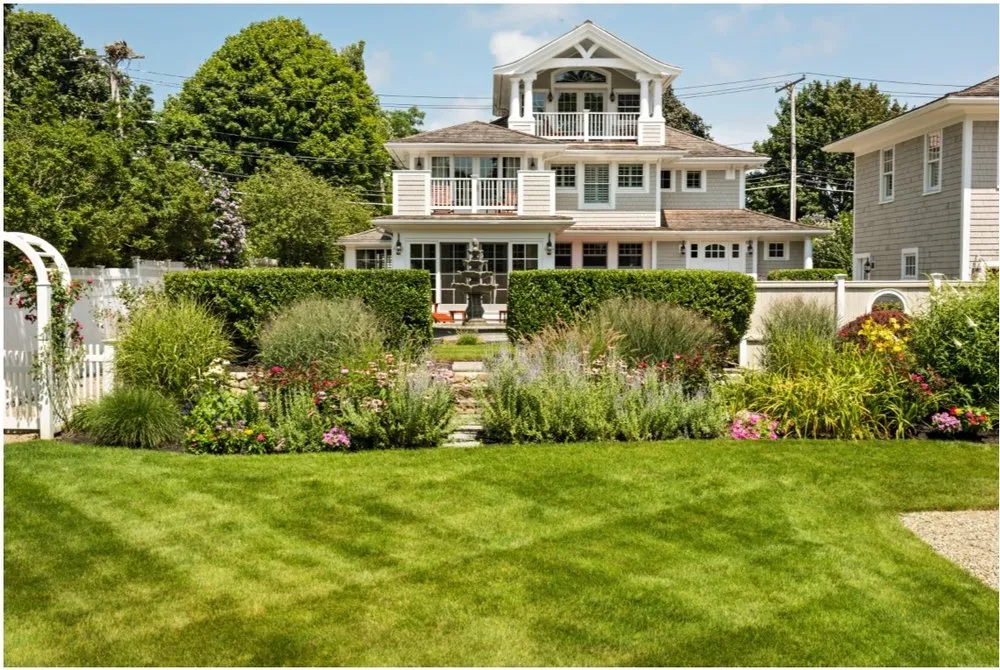 Custom residential landscaping in Hyannis, MA by EJ Jaxtimer Builder