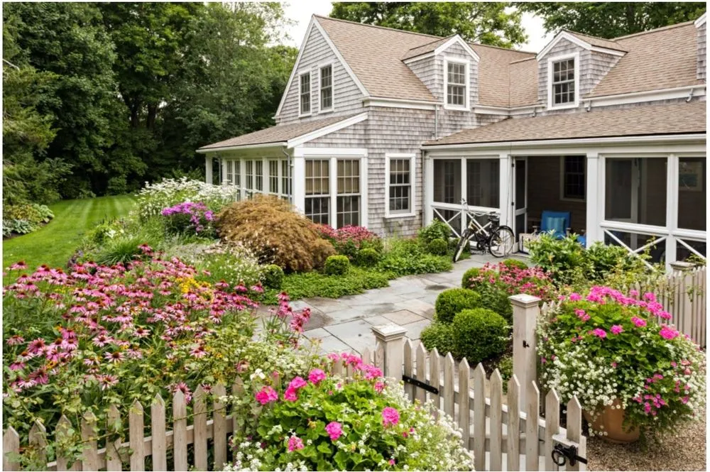 Professional landscape design for homes in Hyannis, MA by EJ Jaxtimer Builder