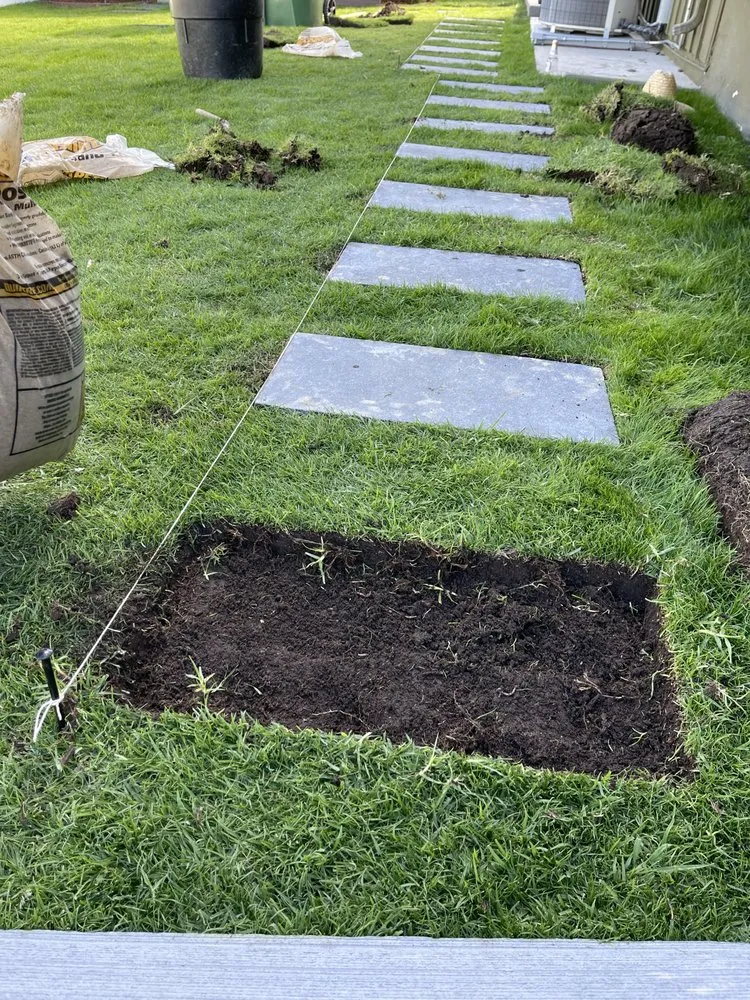 Trusted lawn mowing service with custom design in Long Beach, CA by EJ landscape