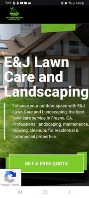E&J Lawn Care Logo