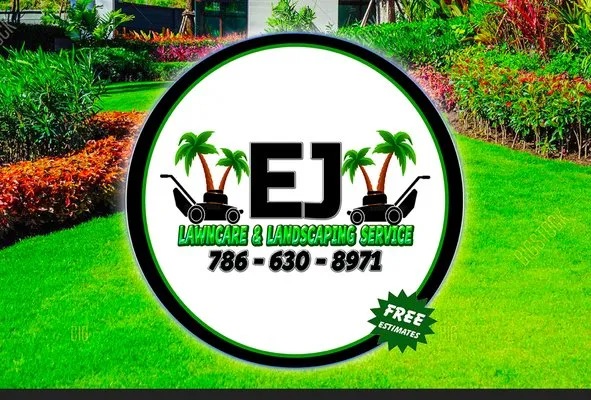 EJ Lawncare & Landscaping Service Logo