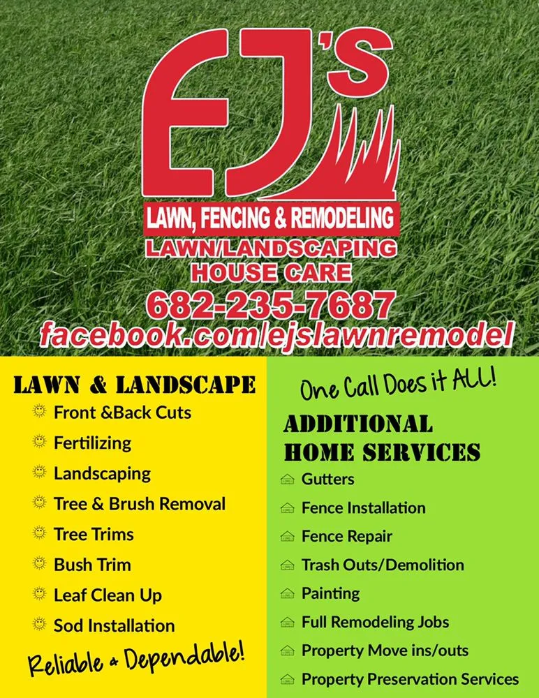 Custom landscaping services for residential properties in Arlington, TX by EJ's Lawn & Remodel