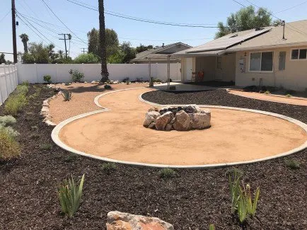 Professional outdoor landscaping with custom design in Baldwin Park, CA by El Chavo Irrigation Landscaping