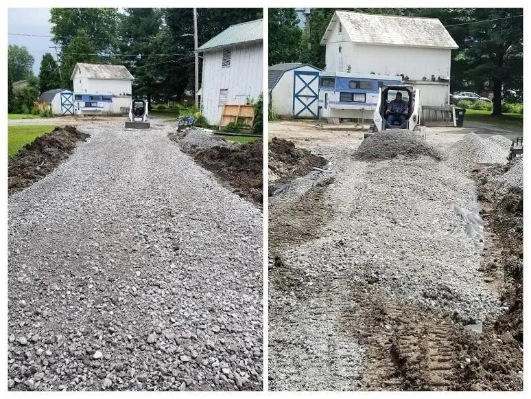 Local landscape installation in New Springfield, OH by E&L Contracting