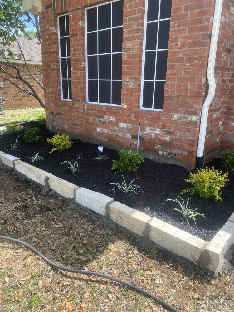 Professional outdoor landscaping for residential properties in Burleson, TX by El Gallo Landscaping