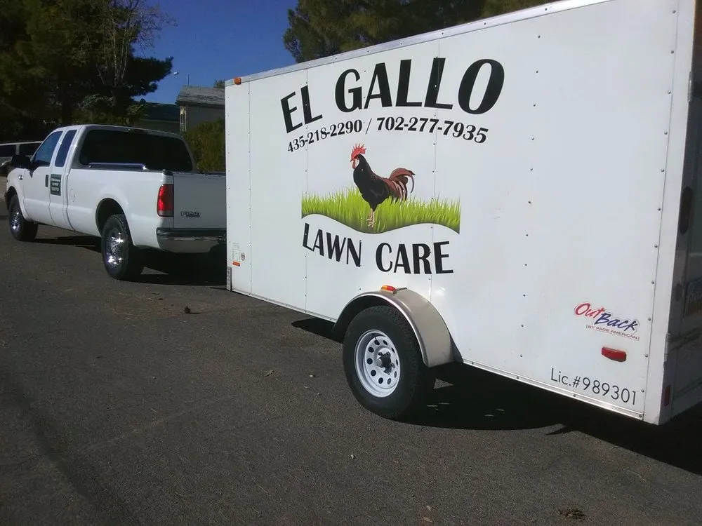 Custom lawn mowing service for year-round maintenance in Mesquite, NV by El Gallo