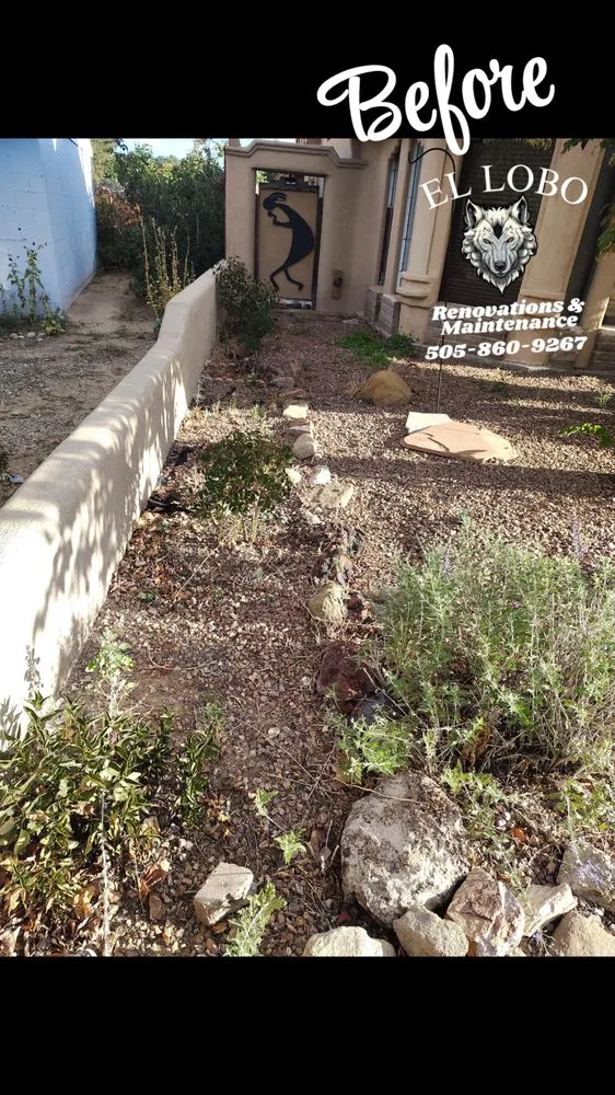 Custom outdoor landscaping for outdoor upgrades in Farmington, NM by El Lobo Renovation and Maintenance