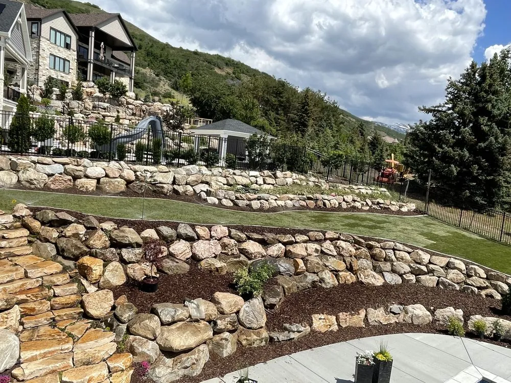 Trusted landscape installation in South Weber, UT by El Macho Landscaping