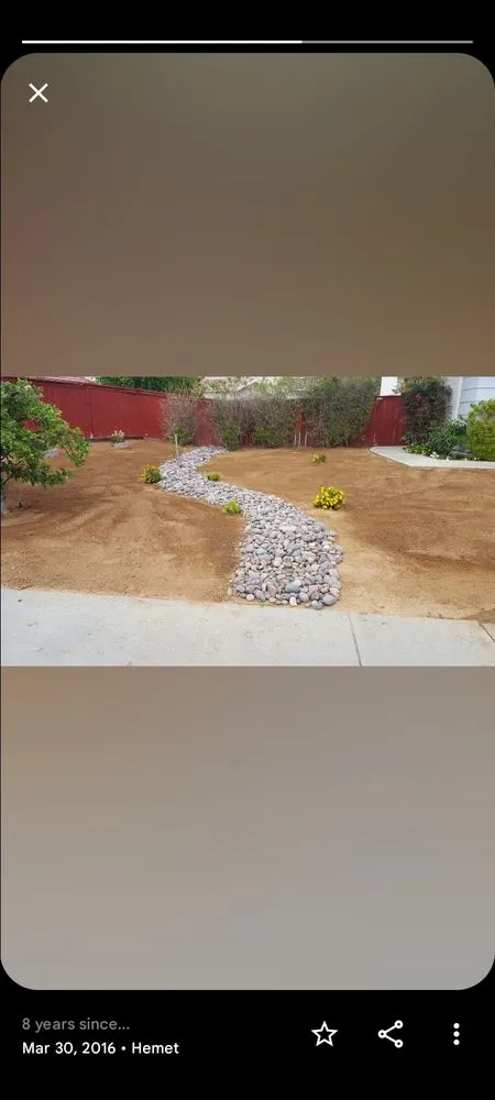 Custom garden landscaping in Gilman Hot Springs, CA - El Nino Gardening & Landscape