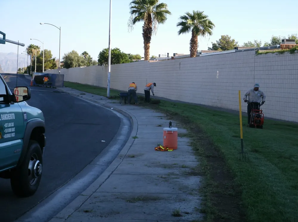 Affordable garden landscaping for residential properties in Las Vegas, NV by El Rancherito Lawn Maintenance