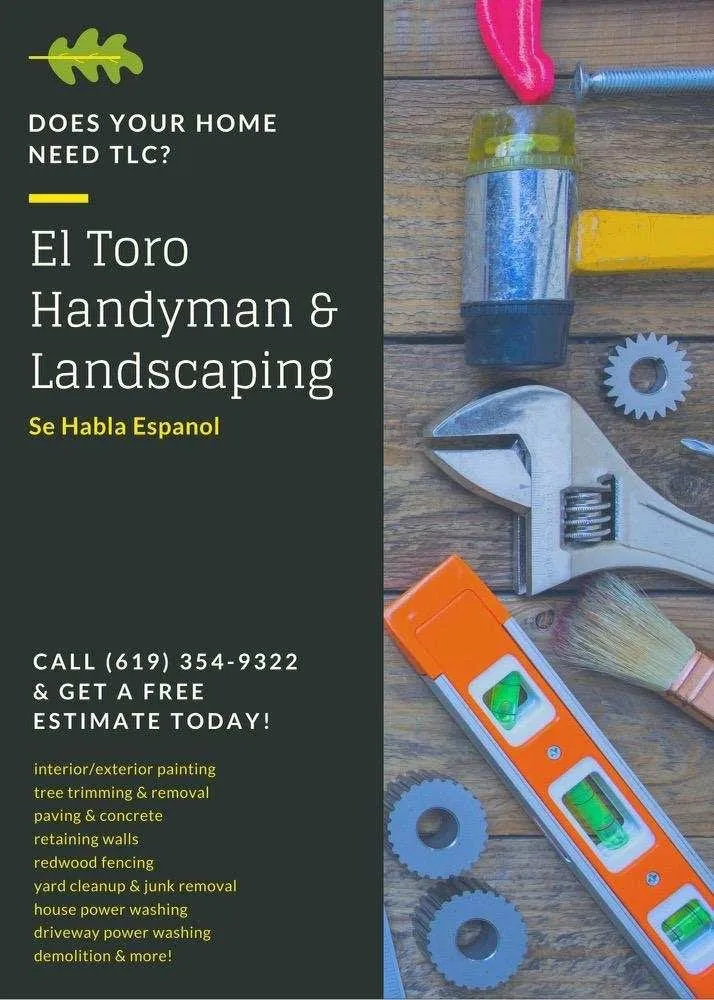 Local landscape design in San Diego, CA by El Toro Handyman & Landscaping