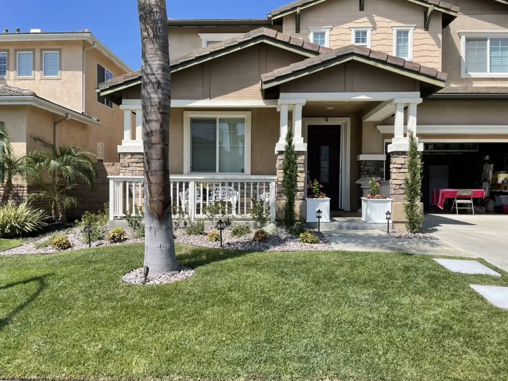 Professional lawn mowing service for homes in Anaheim, CA by Eladio’s Landscape