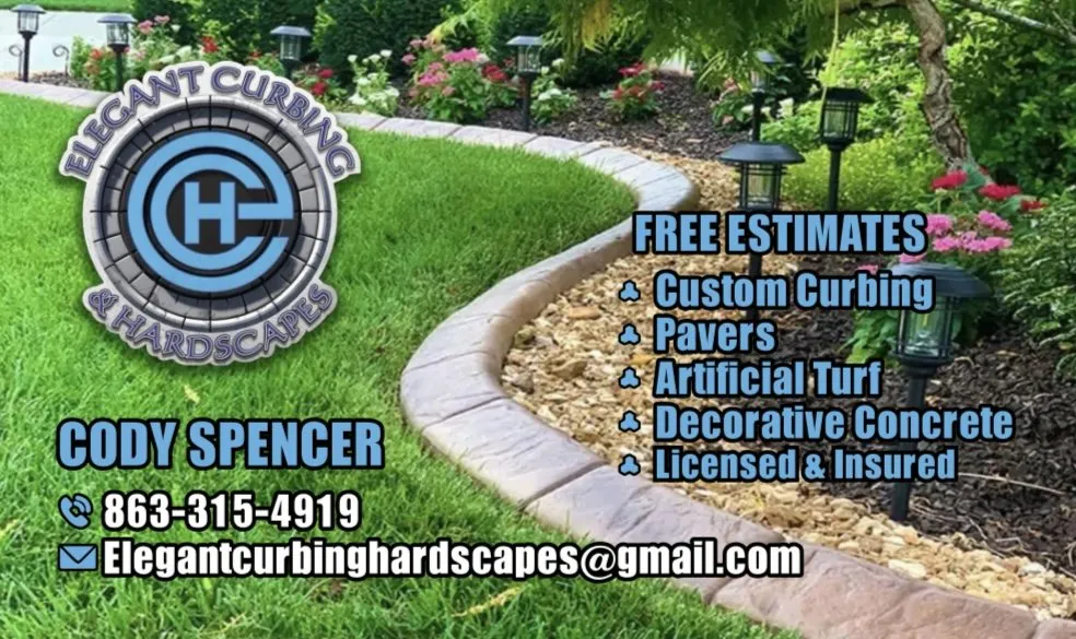 Local landscape installation in Auburndale, FL by Elegant Curbing & Hardscapes