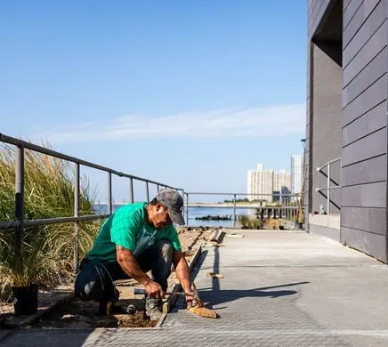 Custom garden landscaping in Inwood, NY by Elegant Lawns & Landscaping