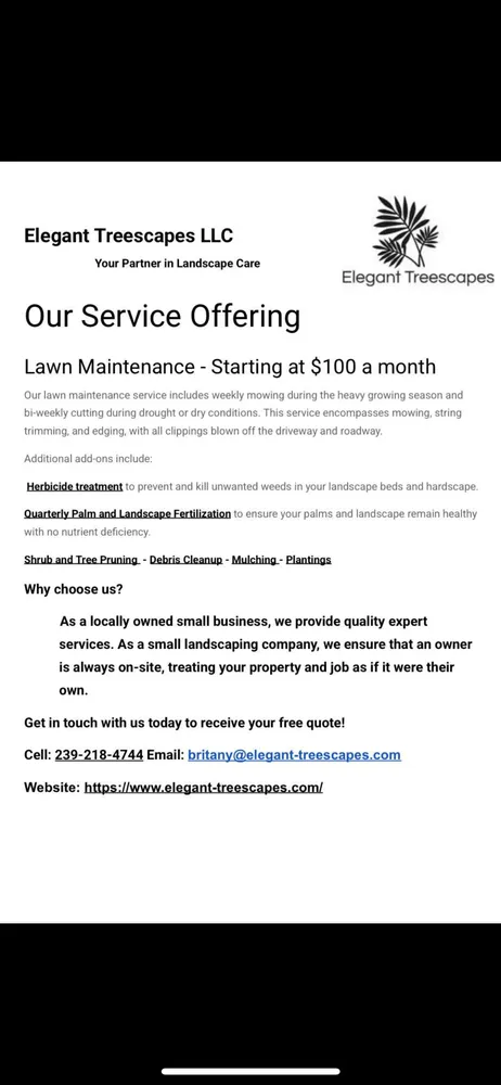 Local residential landscaping for homes in Cape Coral, FL by Elegant Treescapes