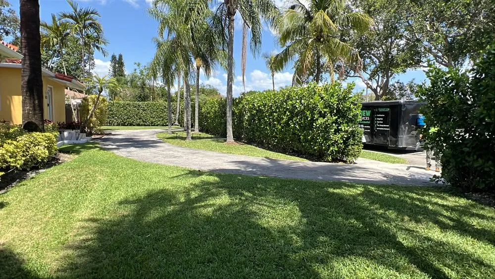 Local landscape installation in Hialeah, FL by Elegant View Landscaping Services