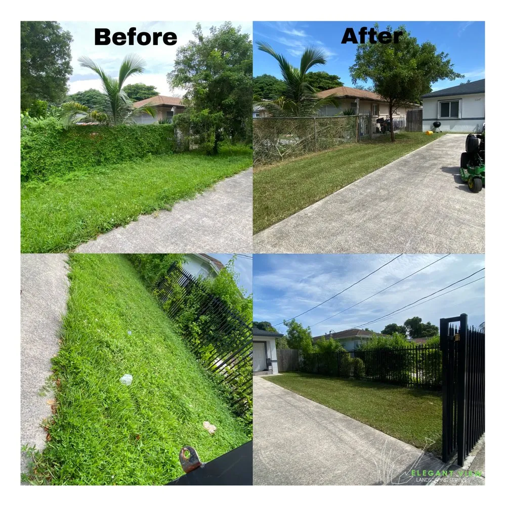 Local lawn mowing service for outdoor upgrades in Hialeah, FL by Elegant View Landscaping Services
